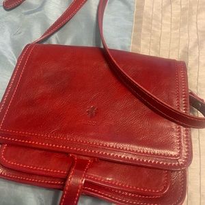 Beautiful Red Italian leather purse from Italy!